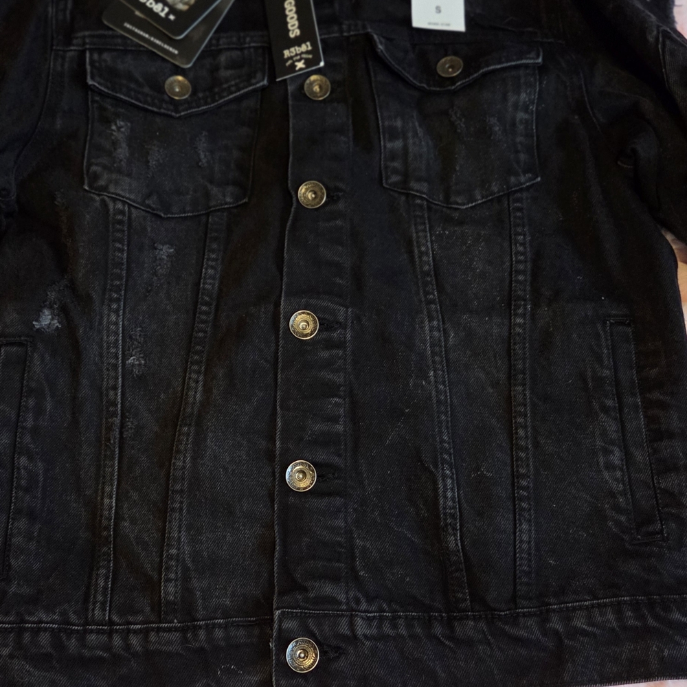 Stylish Black Denim Jacket for Men